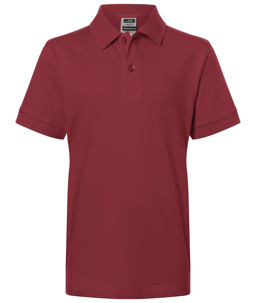 Classic Polo Junior - Wine (ca. Pantone 195C)