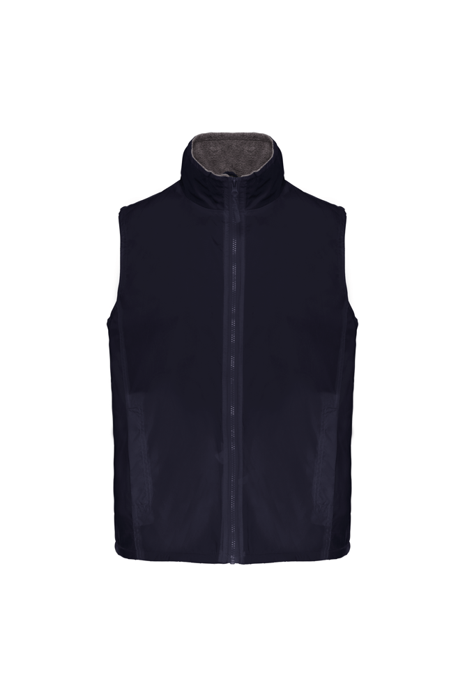 K679 - Unisex-Bodywarmer mit Fleecefutter - Navy / Grey
