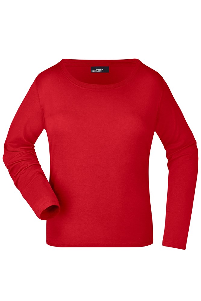 Ladies' Shirt Long-Sleeved Medium - Red (ca. Pantone 200C)