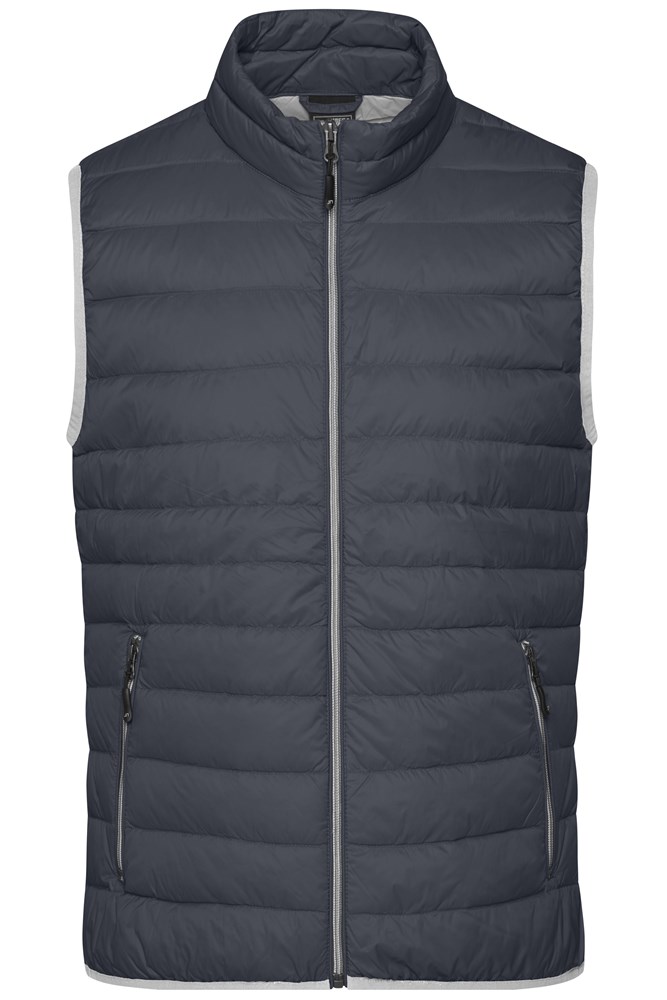 Men's Down Vest - Graphite/silver (ca. Pantone Black 6C
421C)