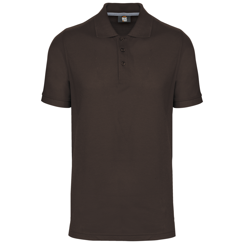 - Kurzarm-Polohemd - Chocolate