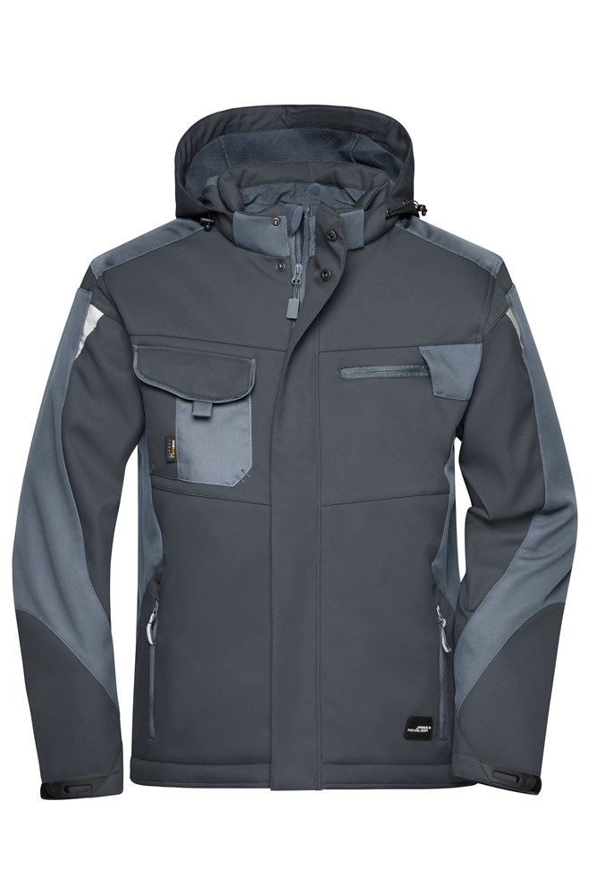 Craftsmen Softshell Jacket - STRONG - - Black/carbon (ca. Pantone blackC
446U)