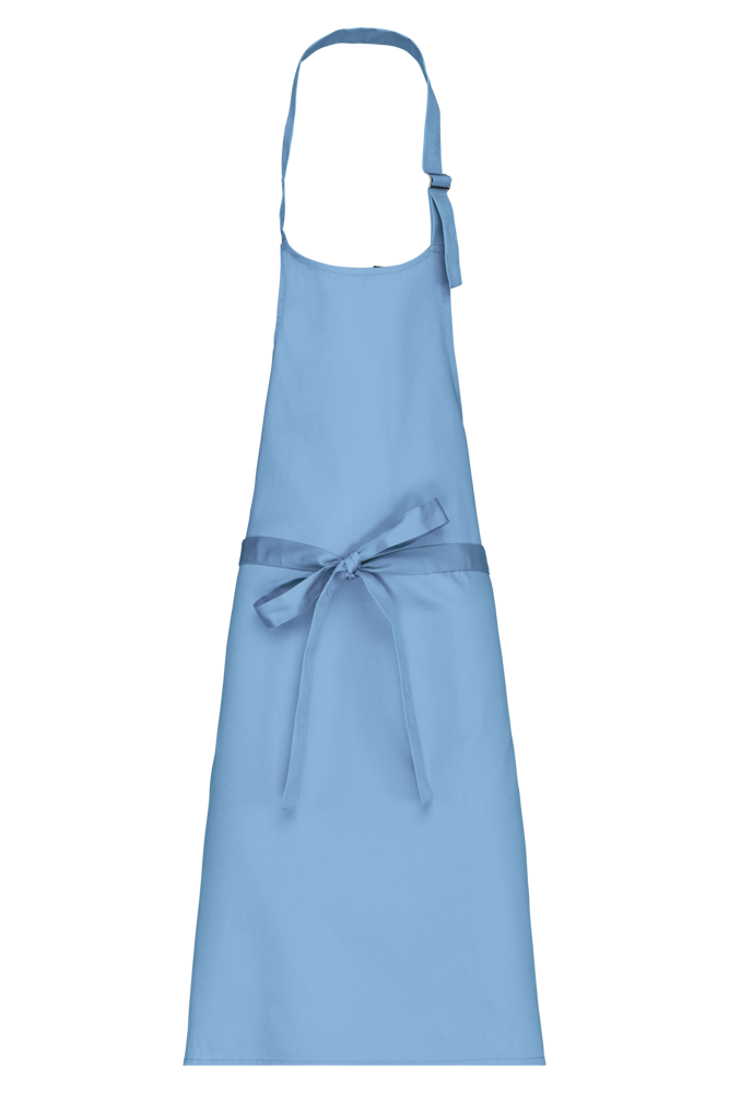 K895 - Baumwollschürze ohne Tasche - Sky Blue