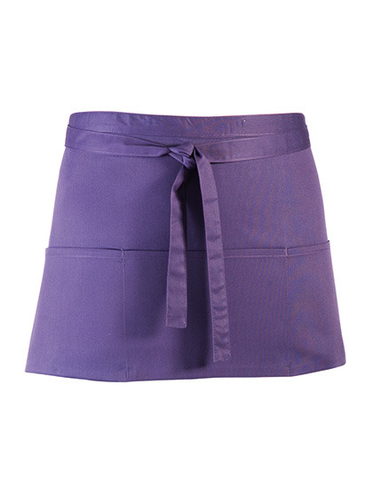 Premier Workwear - Colours Collection 3-Pocket Apron - Purple (ca. Pantone 269C)