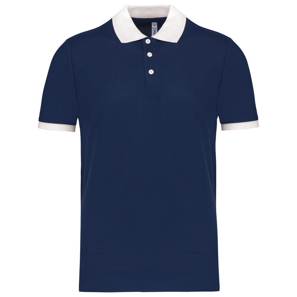 PA489 - Herren Performance Piqué-Polohemd - Sporty Navy / White