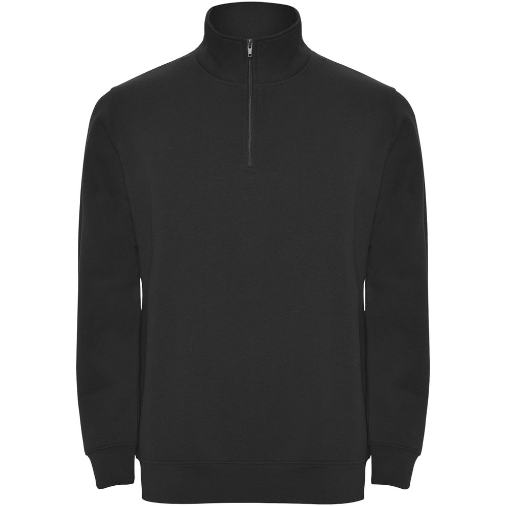 Aneto 280 g/m² Pullover mit Viertelreißverschluss - schwarz