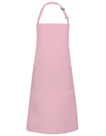 Karlowsky - Latzschürze Basic mit Tasche und Schnalle - Rose (ca. Pantone 4065C)