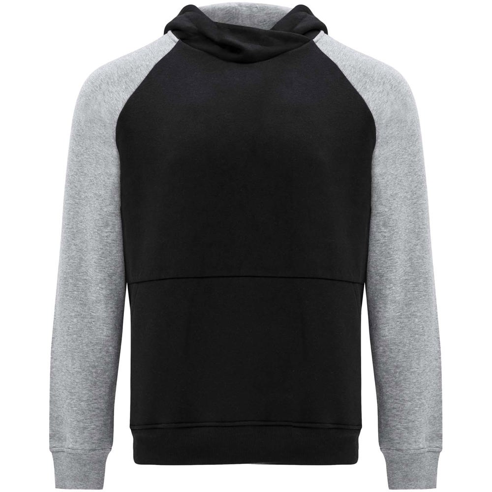Badet 280 g/m² zweifarbiger Kapuzenpullover für Kinder - schwarz, heather grau