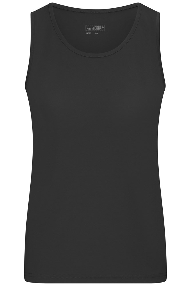 Ladies' Active Tanktop - Black (ca. Pantone blackC)
