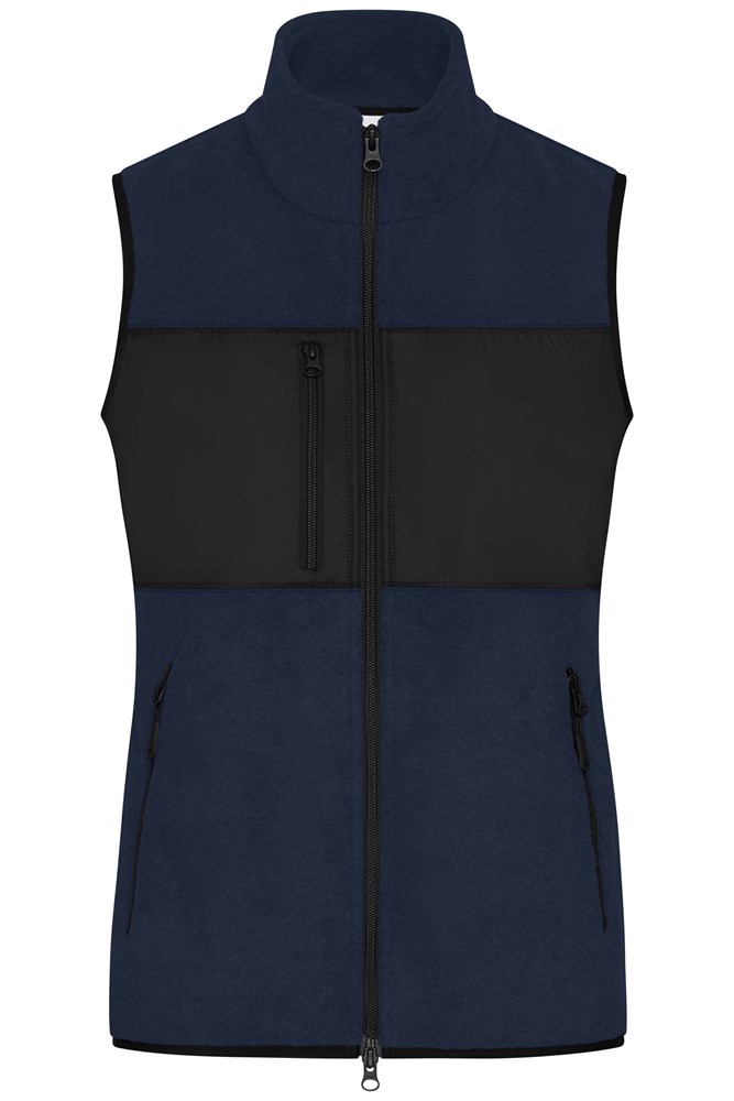 Ladies' Fleece Vest GRS - Navy/black (ca. Pantone 296C
blackC)