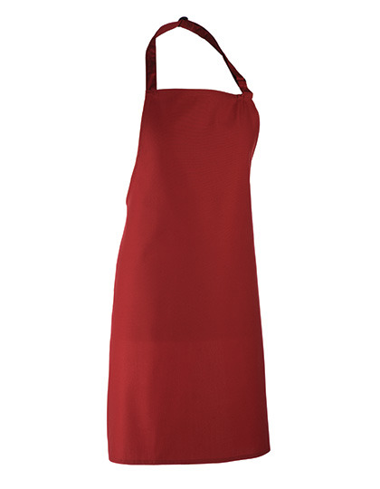 Premier Workwear - Colours Collection Bib Apron - Burgundy (ca. Pantone 216C)