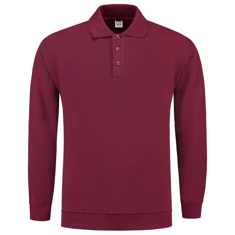 TRICORP Sweatshirt Polokragen und Bund - Wine