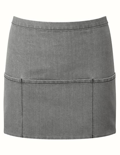 Premier Workwear - Colours Collection 3-Pocket Apron - Grey Denim (ca. Pantone Cool Gray 10C)