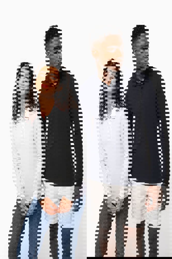 K2027C - Herren Piqué-Polohemd lange Ärmel Bio-180