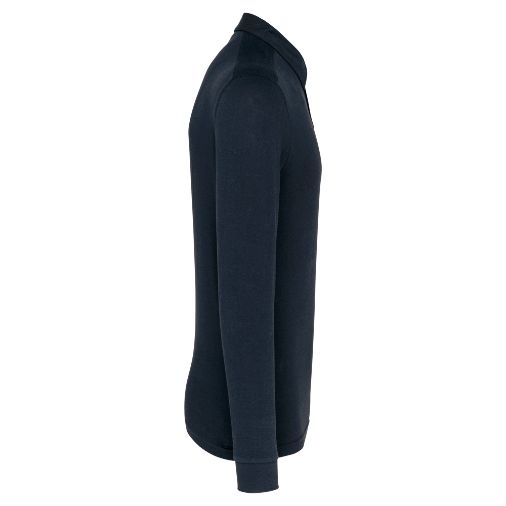K264 - Langarm-Polohemd für Herren aus Jersey