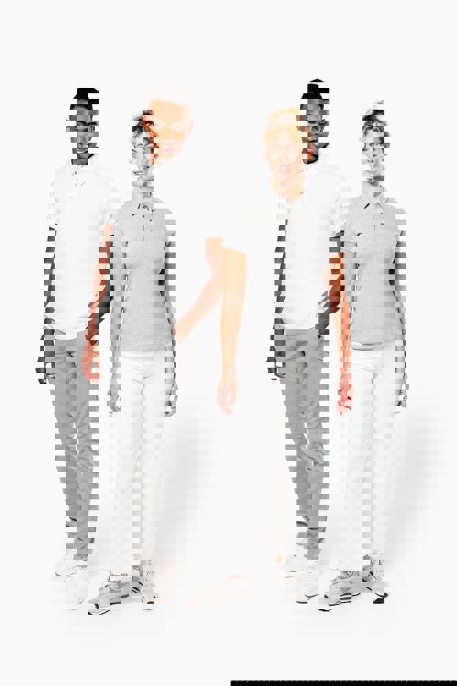 K263 - Jersey-Kurzarm-Polohemd für Damen