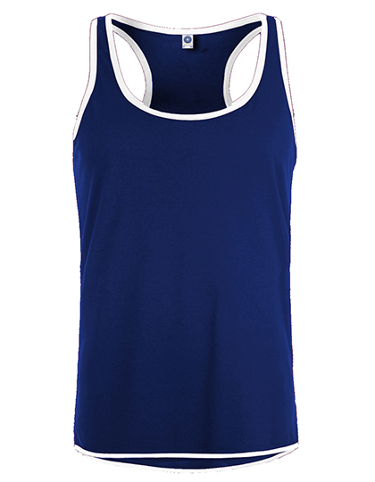 Starworld - Men´s Contrast Sports Vest - Deep Royal, White