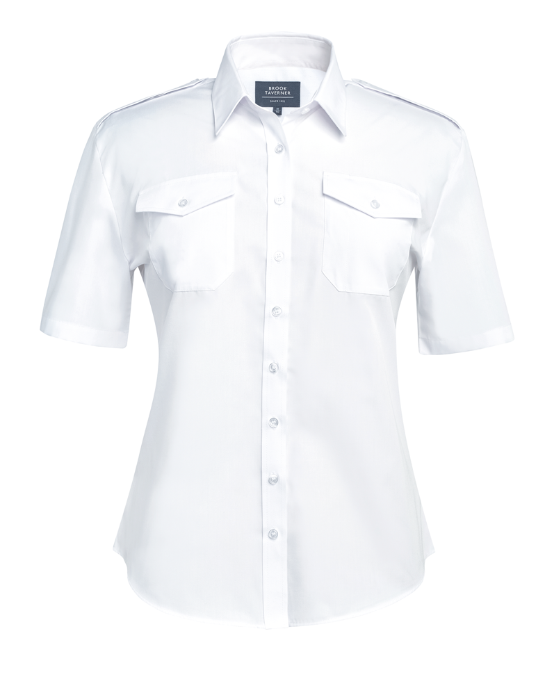 BT2395 - Pilotenhemd mit kurzen Ärmeln für Damen