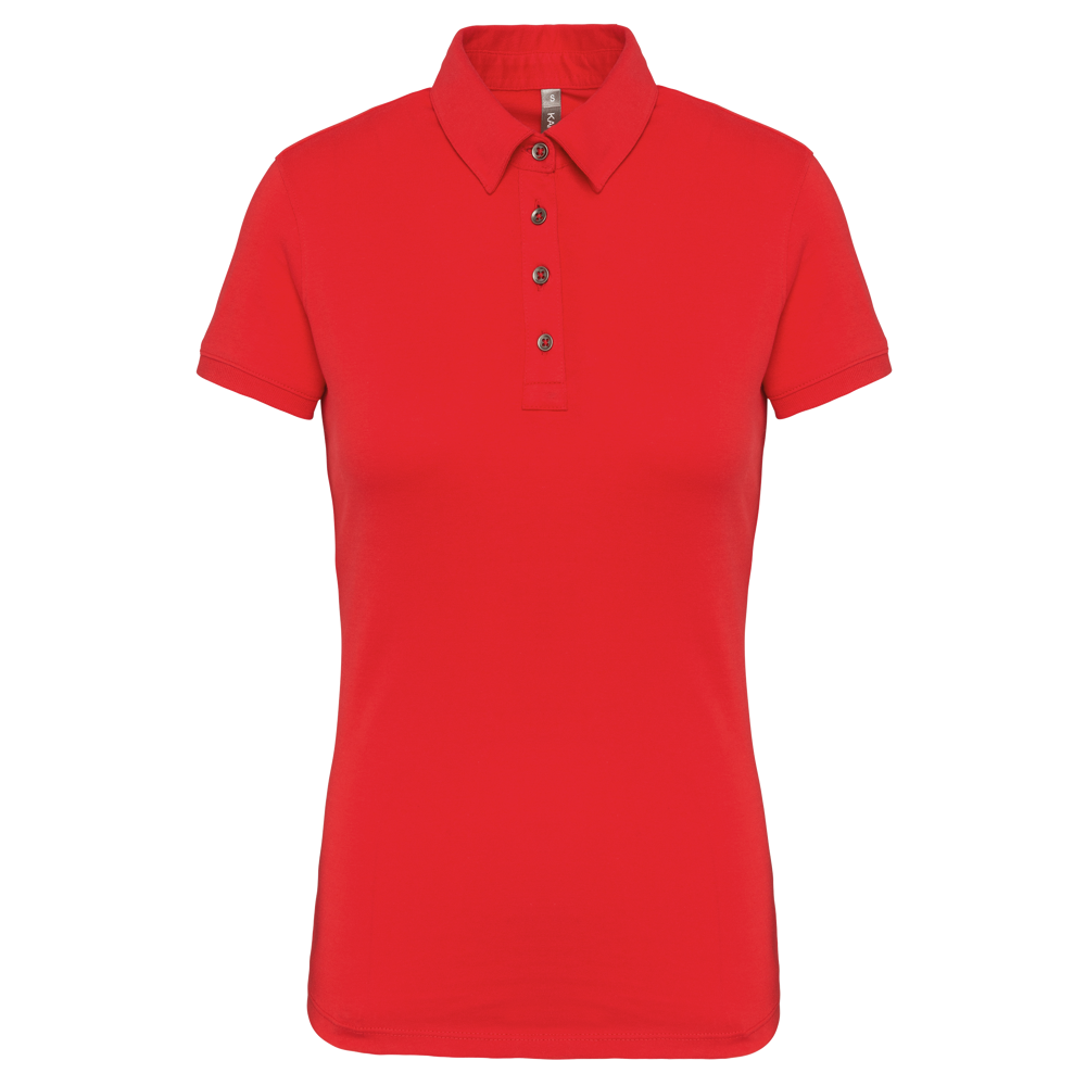K263 - Jersey-Kurzarm-Polohemd für Damen - Red