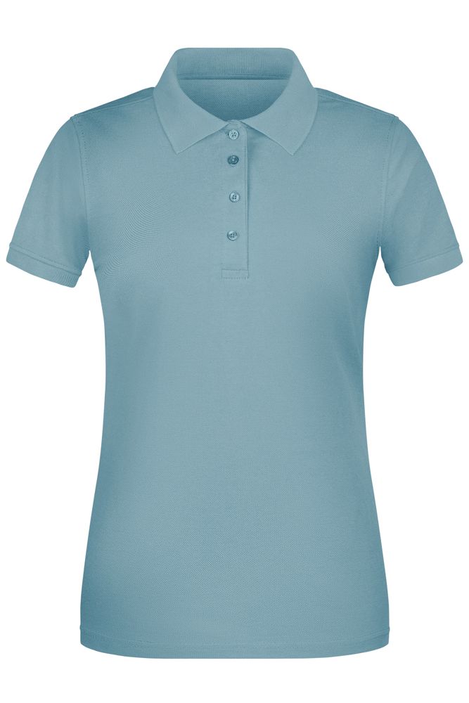 Ladies' ORGANIC Workwear Polo OCS Blended - Steel-blue (ca. Pantone 7462C)