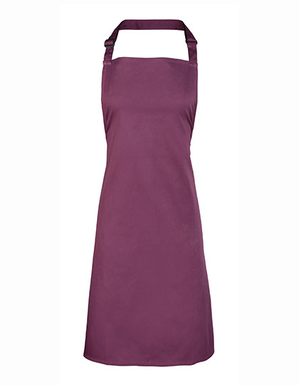 Premier Workwear - Colours Collection Bib Apron - Aubergine (ca. Pantone 5115C)