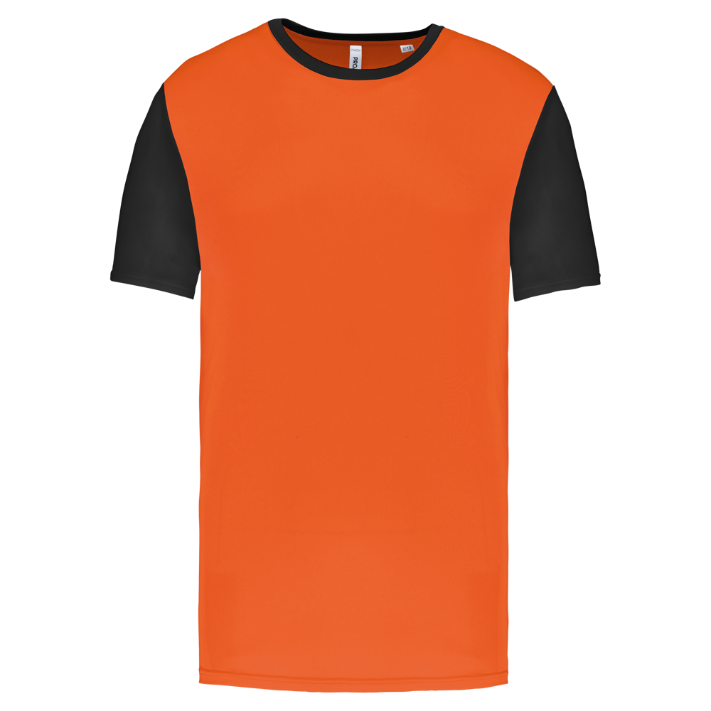 PA4024 - Zweifarbiges Kurzarmtrikot für Kinder - Orange / Black