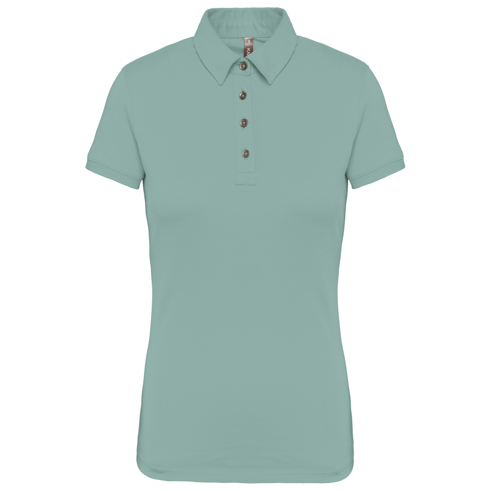K263 - Jersey-Kurzarm-Polohemd für Damen - sage