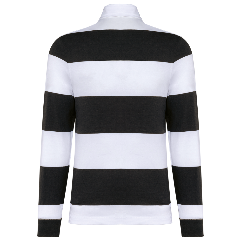 K285 - Gestreiftes Polohemd mit langen Ärmeln, Unisex