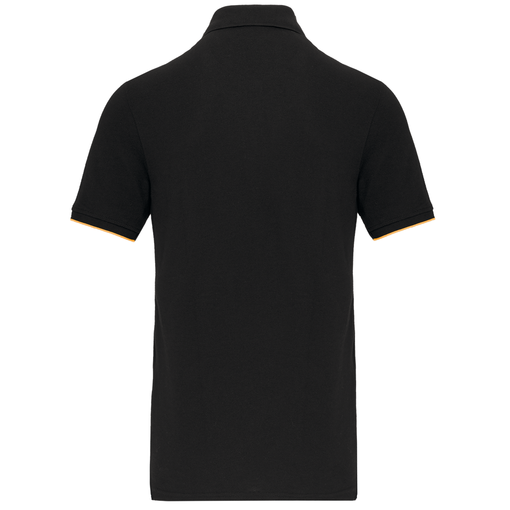 WK270X - Polo Day To Day mit kontrastfarbenen, kurzen Ärmeln