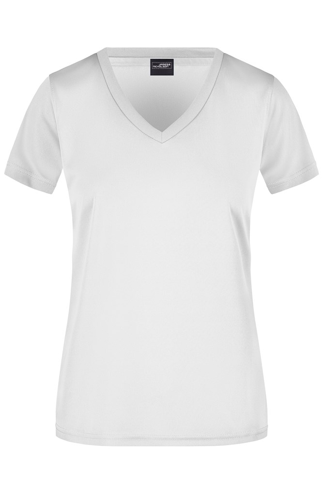 Ladies' Active-V - White (ca. Pantone white)