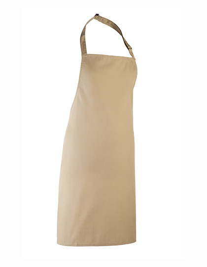 Premier Workwear - Colours Collection Bib Apron - Khaki (ca. Pantone 7503C)