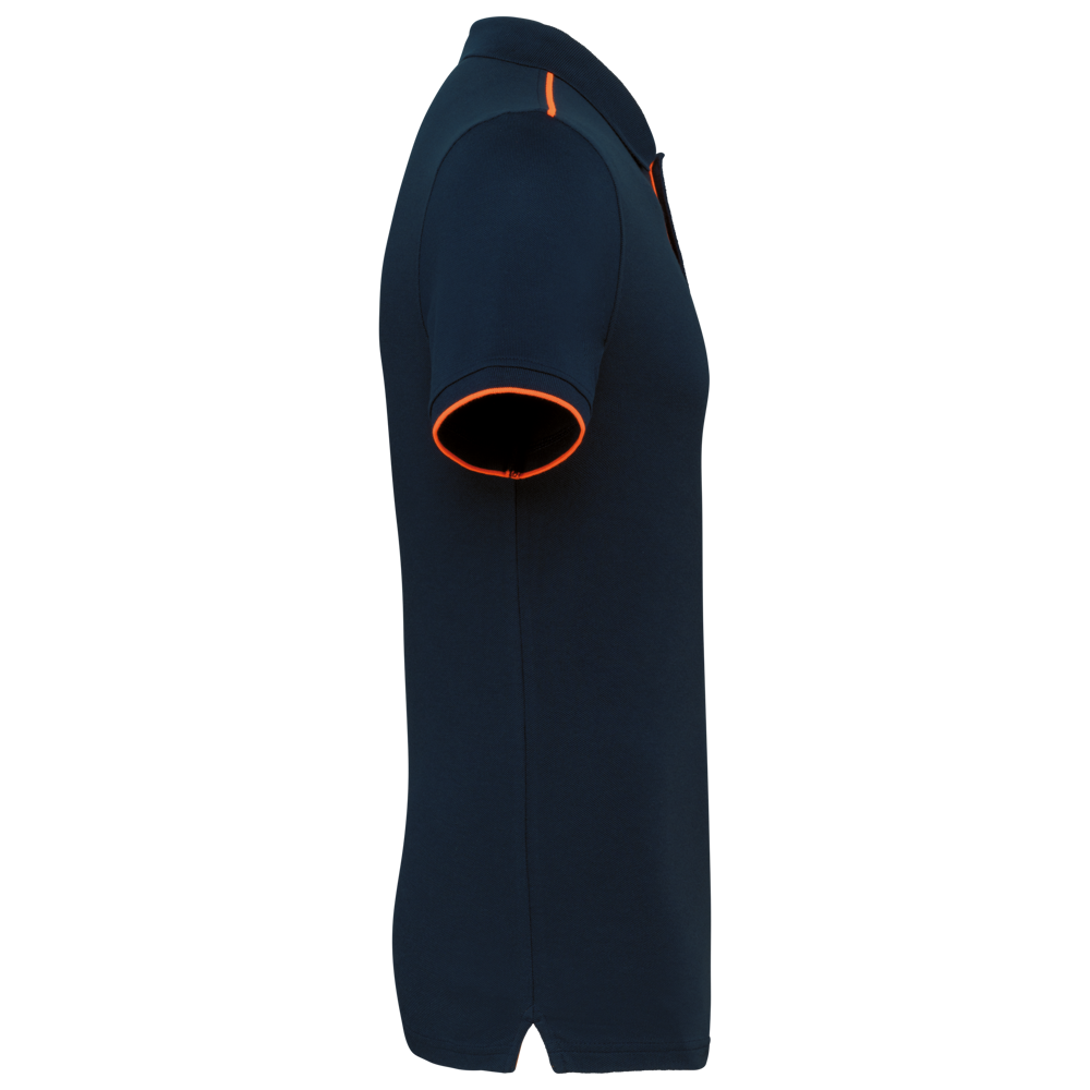 WK270 - Polo Day To Day mit kontrastfarbenen, kurzen Ärmeln