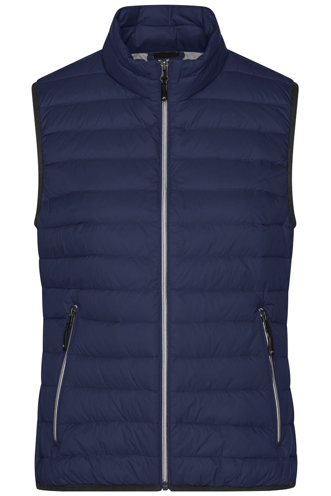 Ladies' Down Vest - Navy/silver (ca. Pantone 296C
429C)