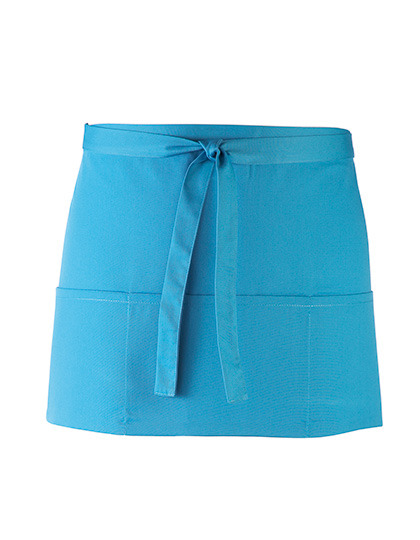 Premier Workwear - Colours Collection 3-Pocket Apron - Turquoise (ca. Pantone 312C)
