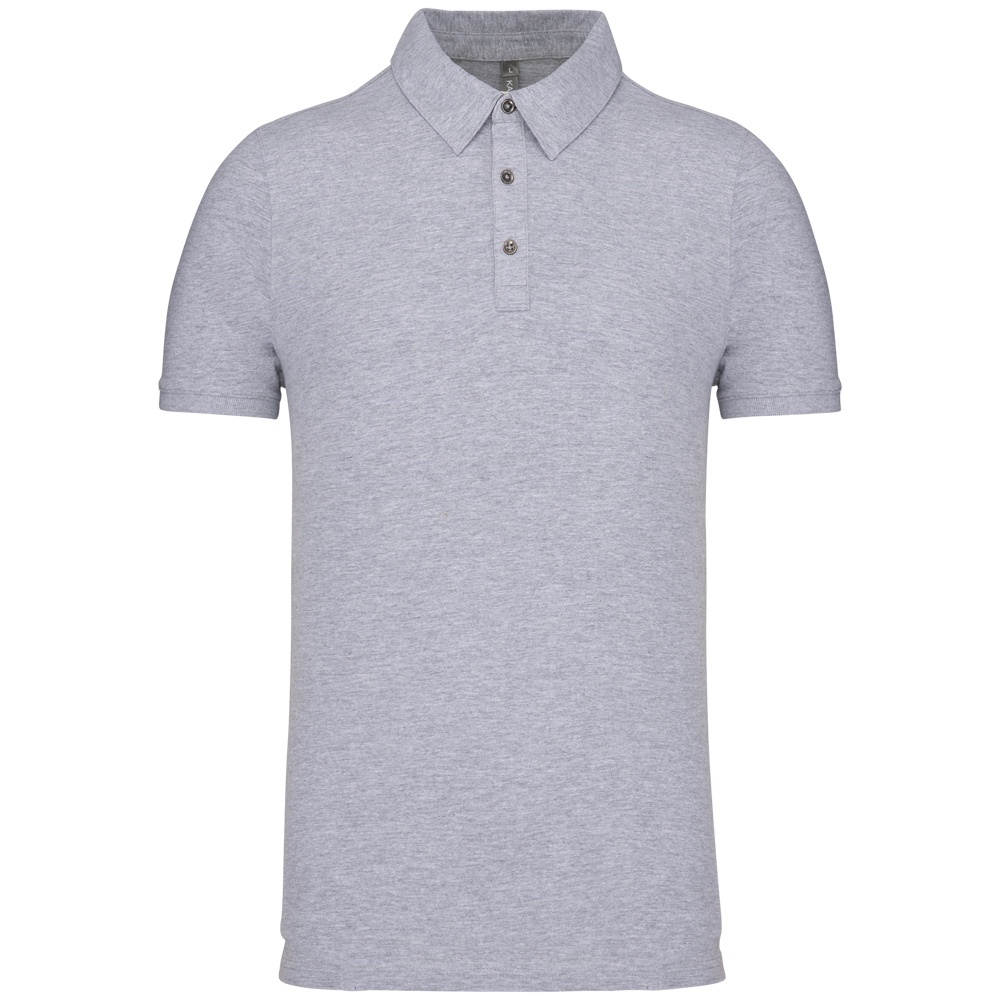 K262 - Jersey-Kurzarm-Polohemd für Herren - Oxford Grey