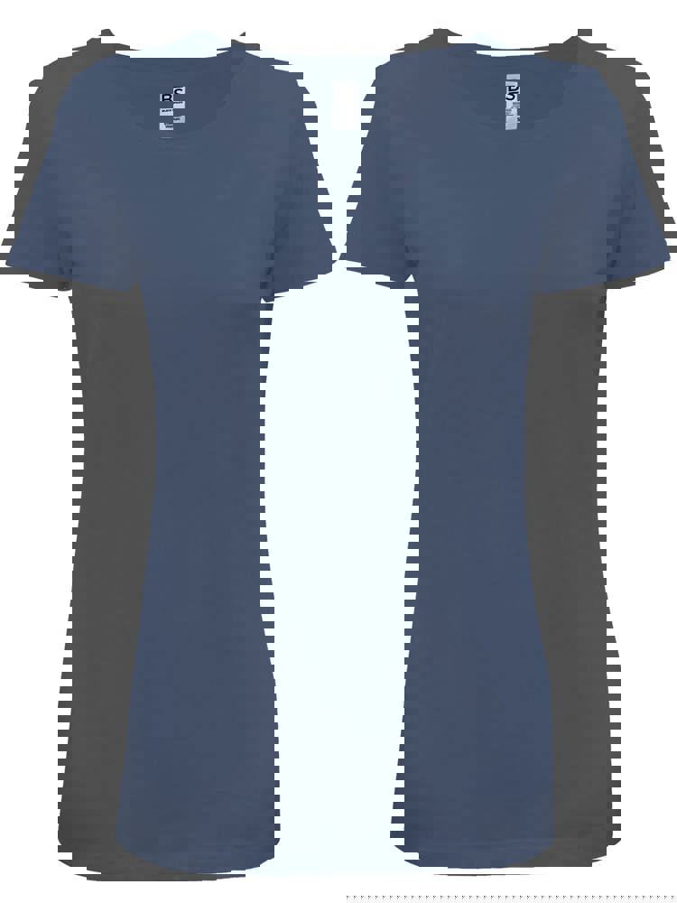 BS Evolution Damen-T-Shirt, 150 g/m2, 100 % Bio-Baumwolle - Denim