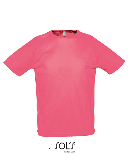 SOL´S - Men´s Raglan Sleeves T Sporty - Neon Coral