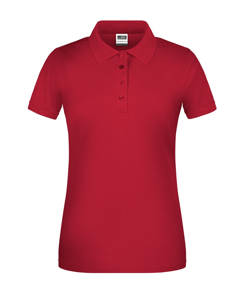 Ladies' ORGANIC Workwear Polo OCS Blended - Red (ca. Pantone 200C)