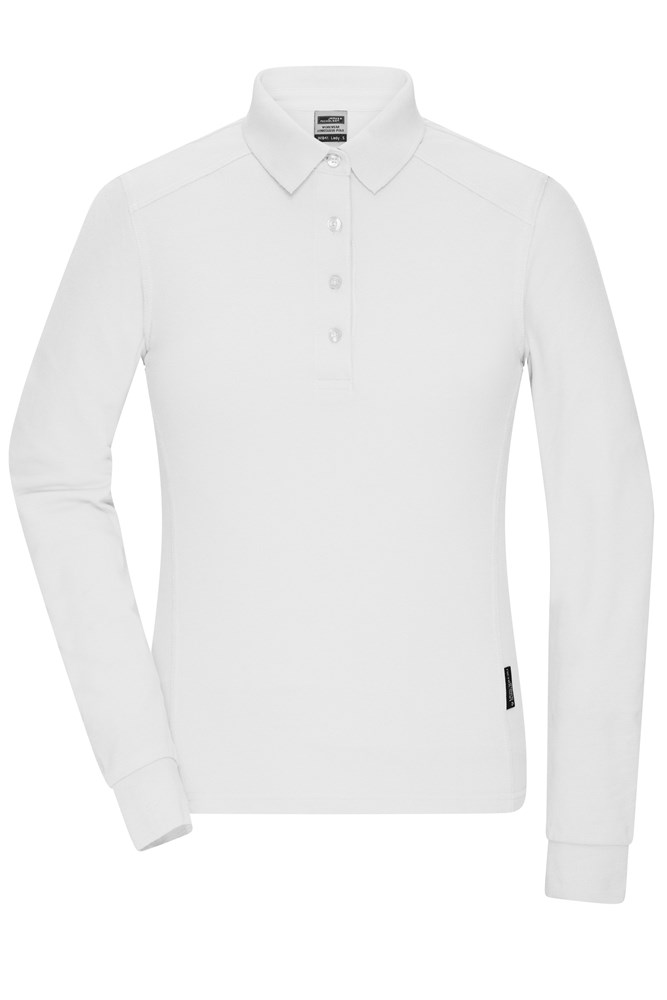Ladies' Workwear-Long-Sleeved Polo OCS Blended - White (ca. Pantone white)