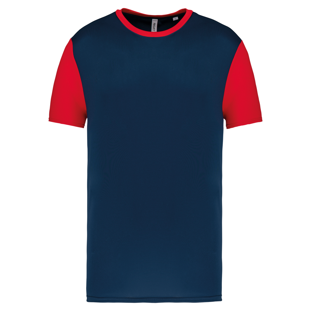 PA4023 - Zweifarbiges Kurzarmtrikot für Erwachsene - Sporty Navy / Sporty Red