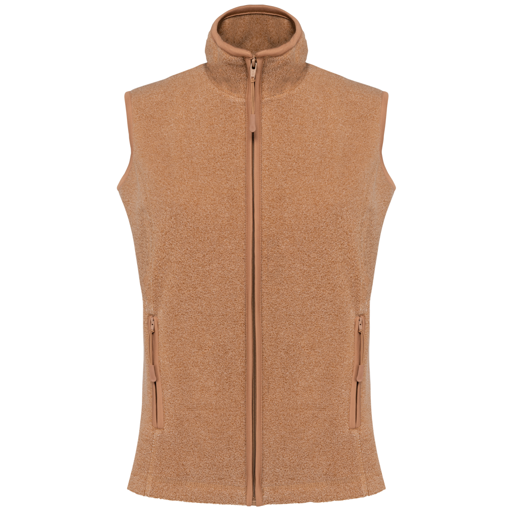 - Mikrofleece-Bodywarmer für Damen - Camel Heather