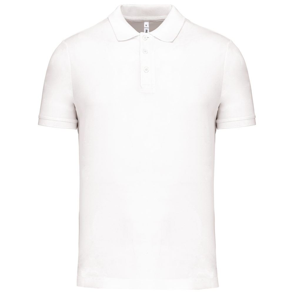 PA489 - Herren Performance Piqué-Polohemd - White