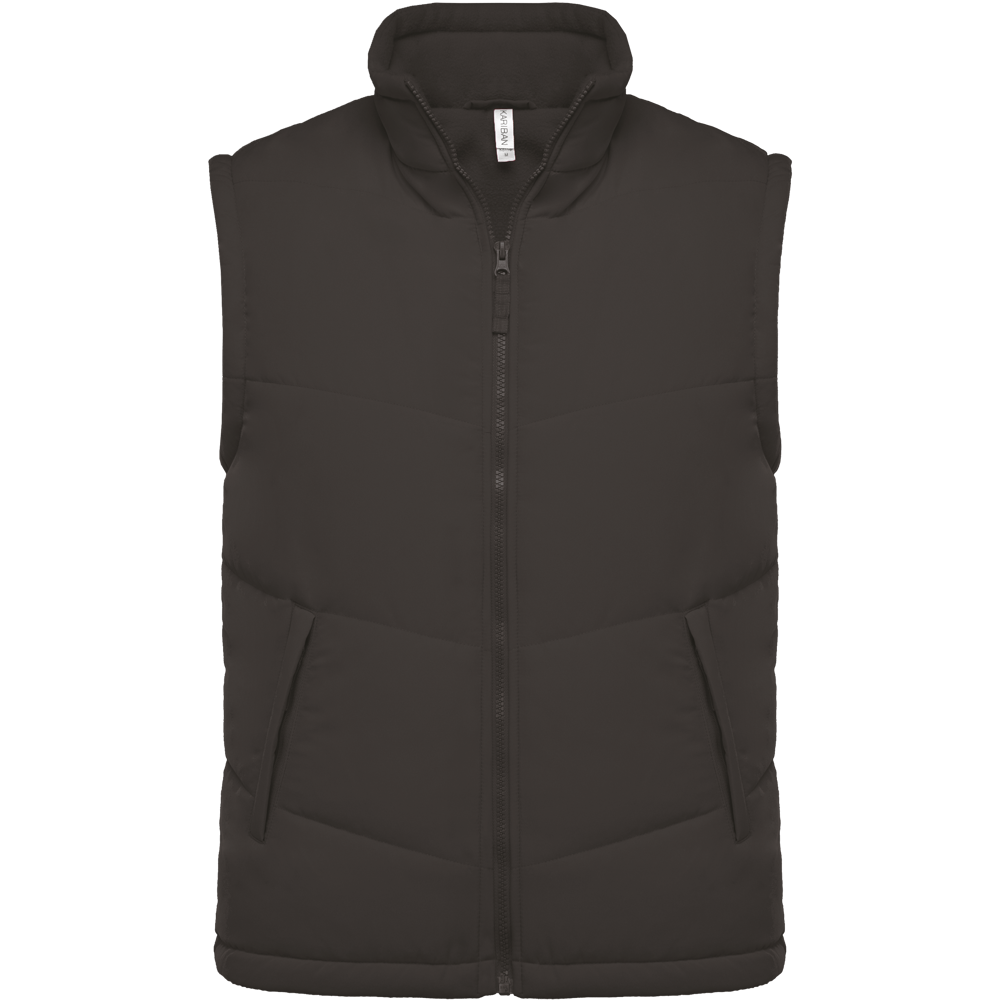 K6118 - Bodywärmer mit Fleecefutter - Dark Grey