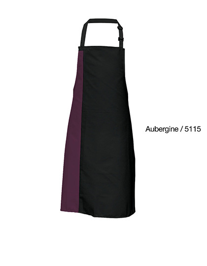 Link Kitchen Wear - Duo Apron - Black, Aubergine (ca. Pantone 5115)