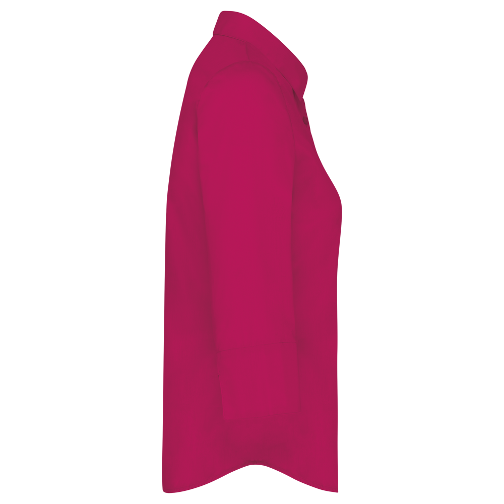 K558C - Popeline Hemd Baumwollpolyester 3/4-Ärmel pflegeleicht für Damen