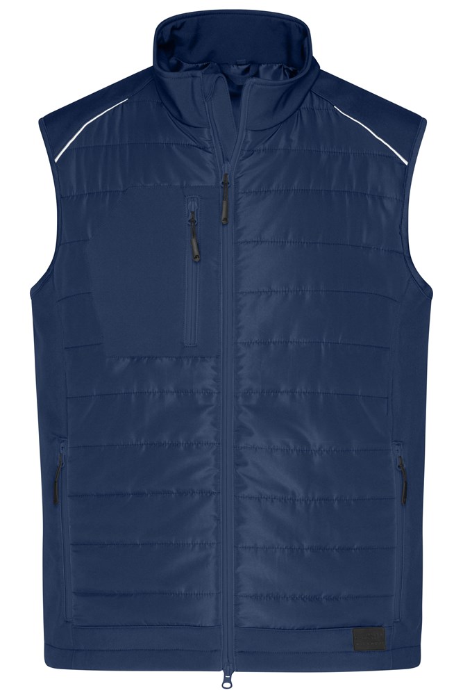 Men's Hybrid Vest GRS - Navy/navy (ca. Pantone 296C)