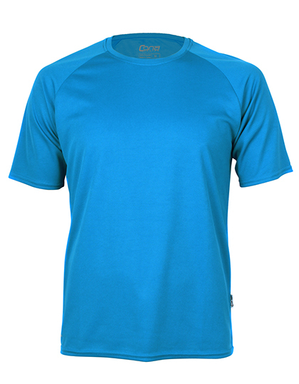 CONA SPORTS - Rainbow Tech Tee - Azure Blue