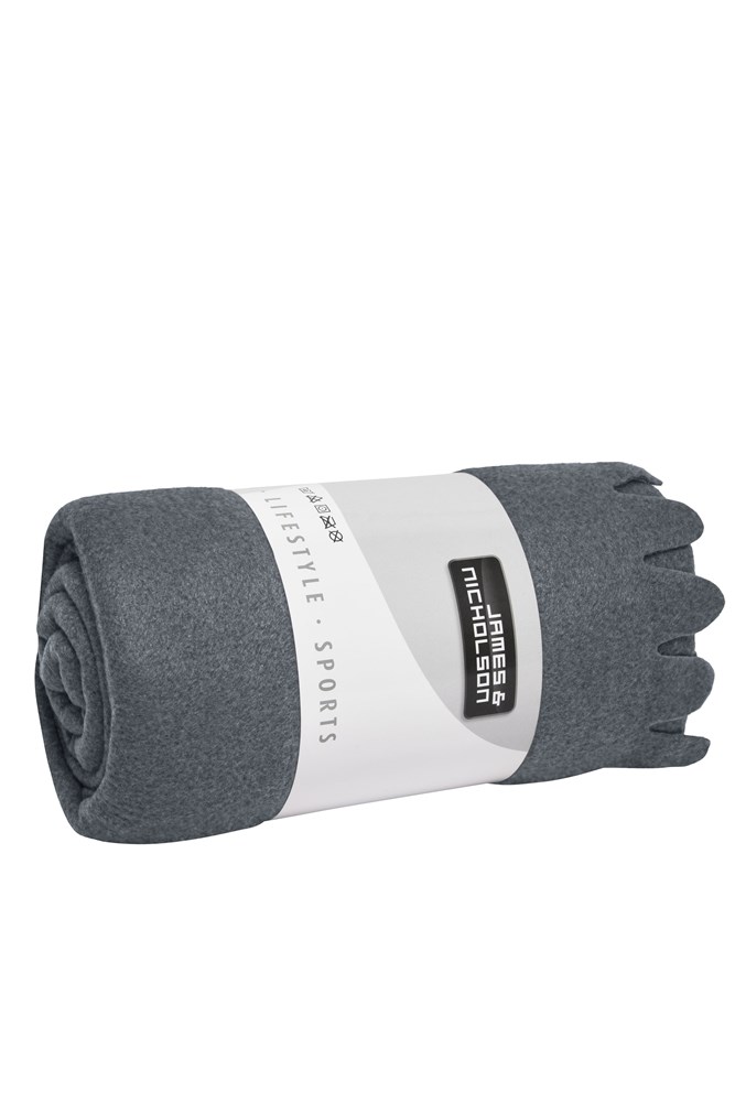 Fleece Blanket - Light-grey-melange (ca. Pantone 400C)
