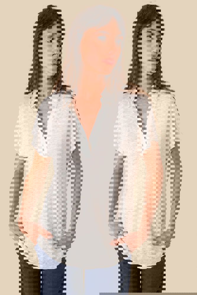 SP221 - Damen-Polohemd aus Leinen