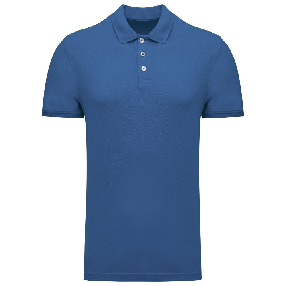 - Pique-Polohemd für Männer - Light Royal Blue
